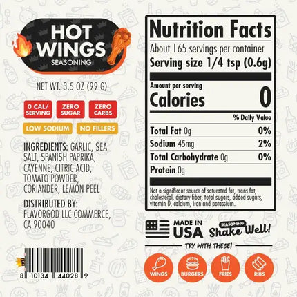 Hot Wings Seasoning