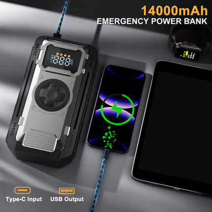 Jump Starter With Air Compressor, 6000A/8000A