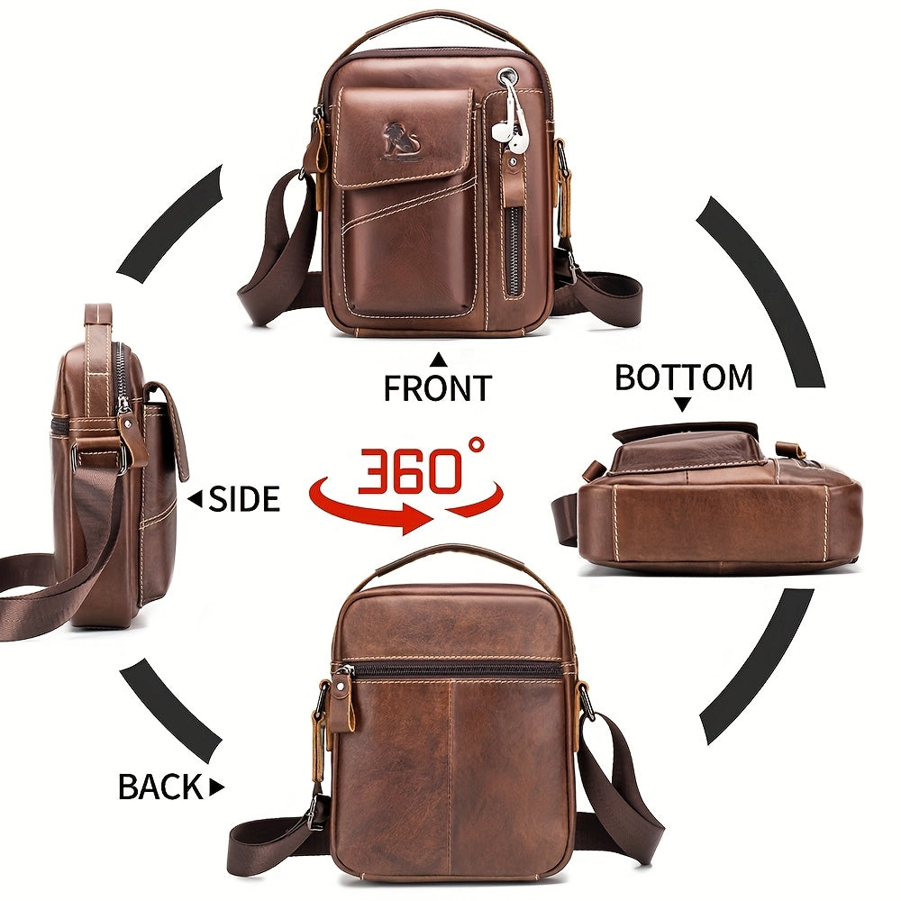 Genuine Leather Crossbody Bag