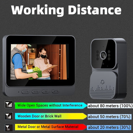 4.3" 1080P HD Display Wireless Video Doorbell