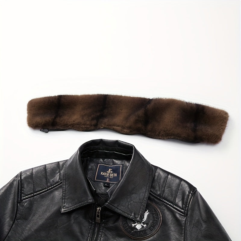 Cozy Vintage-Style Motorcycle Jacket