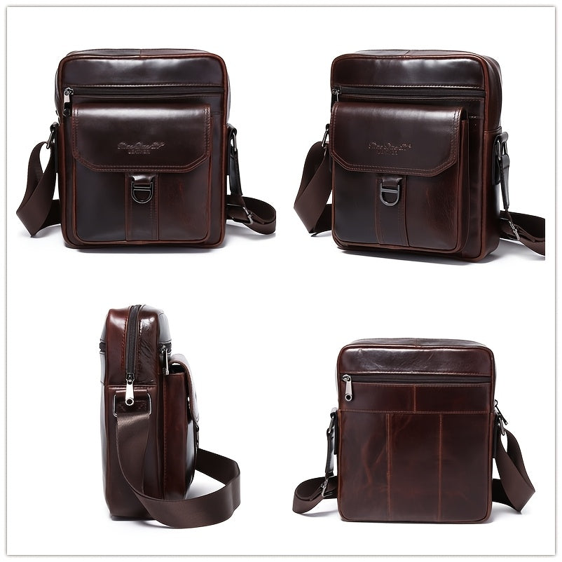 Men'S Genuine Leather Shoulder Bag