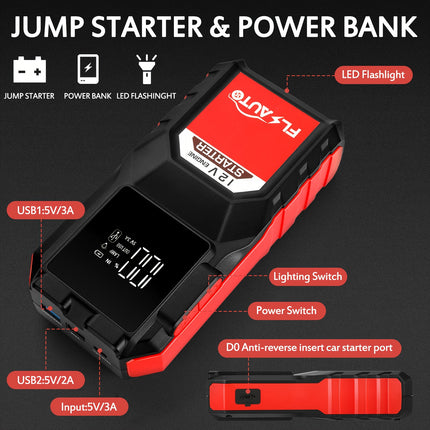 FlyAuto 3000A Car Jump Starter