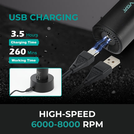 Professional Men's Hair Clipper  Rechargeable E