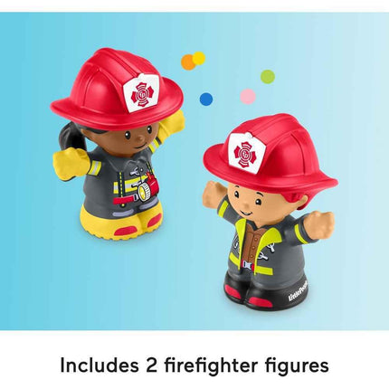 Fisher-Price Little People Toddler Toy Fire Truck Musical Push-Along Vehicle with 2 Figures for Pretend Play Ages 1+ Years 🍁 All In One Marketplace Canada