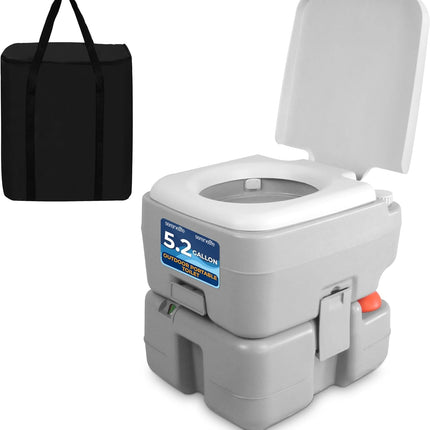 SerenLife Portable Toilet - 5.2 Gallon Camping and RV Porta Potty, Flushable, Leak Proof and Detachable Waste Tank, Ideal for Road Trip, Boats, Travel and Hiking Gear Essentials 🍁 All In One Marketplace Canada