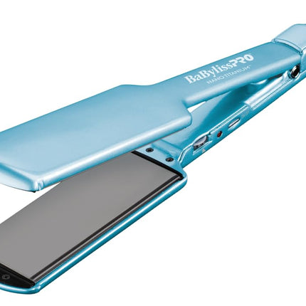 BaBylissPRO Nano Titanium & Ceramic Ultra-Slim Hair Straightener, Blue