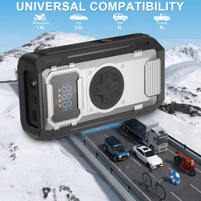 Jump Starter with Air Compressor 6000A