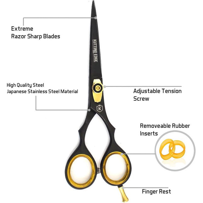 Professional Hair Cutting Scissors Kit – 6" Barber & Thinning Shears