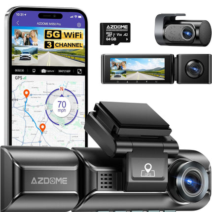 AZDOME M550 Pro 3CH 4K Dash Cam