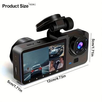 Dual Dash Cam – 4K Front & Rear Recording + 32GB SD Card Included