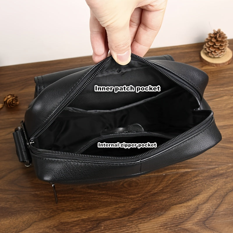 Men'S Genuine Leather Shoulder Bag