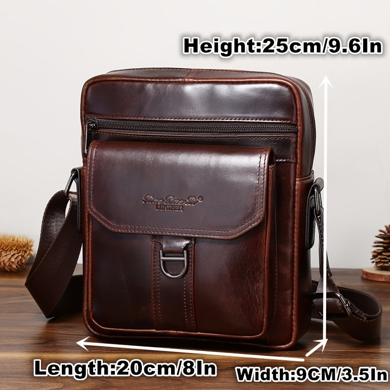 Men'S Genuine Leather Shoulder Bag