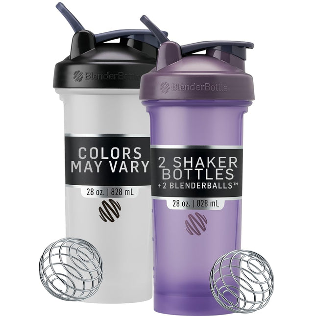 BlenderBottle Classic V2 Shaker Bottle 28oz – Pack of 2