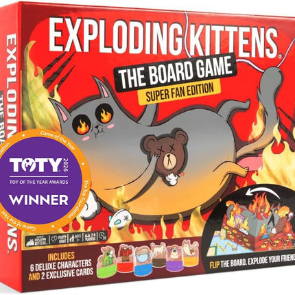 Exploding Kittens Board Game Superfan, 2-6 Players