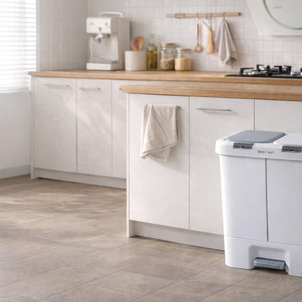 Step N’ Sort 40L Dual Compartment Recycling Bin – Slim Kitchen Waste & Recycling System (2 × 20L) 🍁 All In One Marketplace Canada