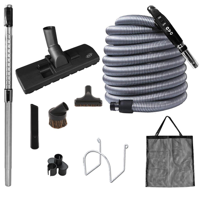OVO Central Vacuum Accessories Kit with 30ft Hose
