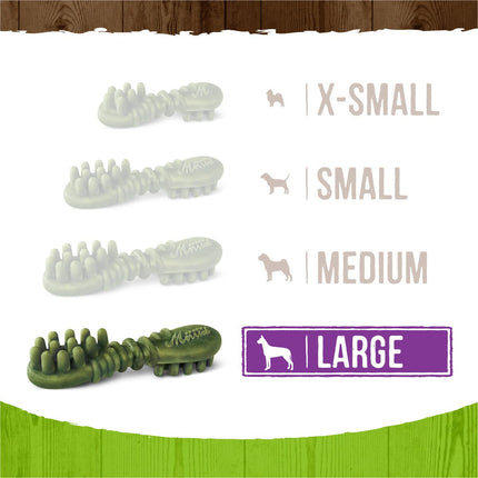 Merrick Fresh Kisses Coconut Oil + Botanicals Large Brush Dental Dog Treat - Value Box (16 ct) 🍁 All In One Marketplace Canada