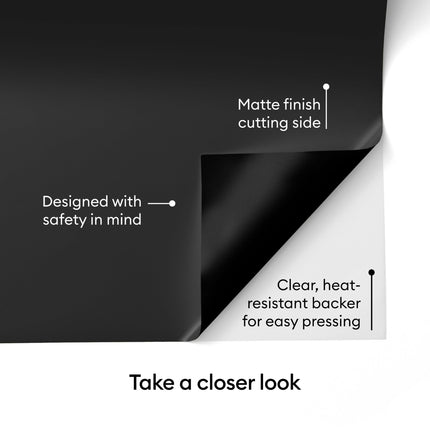 Cricut® Value Iron-On - Black (12 in x 20 ft) - HTV Heat Transfer Vinyl 🍁 All In One Marketplace Canada