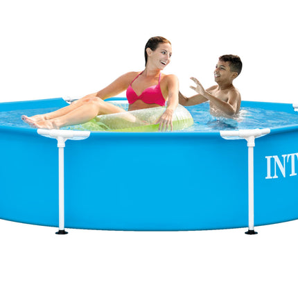 INTEX 28205EH Metal Frame Above Ground Swimming Pool: 8ft x 20in – Puncture-Resistant Material – Easy Assemble – Rust Resistant – 483 Gallon Capacity 🍁 All In One Marketplace Canada