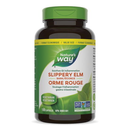Nature's Way Slippery Elm Bark – 180 Capsules