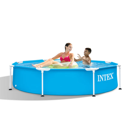 INTEX 28205EH Metal Frame Above Ground Swimming Pool: 8ft x 20in – Puncture-Resistant Material – Easy Assemble – Rust Resistant – 483 Gallon Capacity 🍁 All In One Marketplace Canada