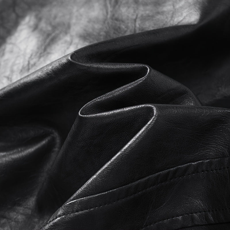 Cozy Vintage-Style Motorcycle Jacket