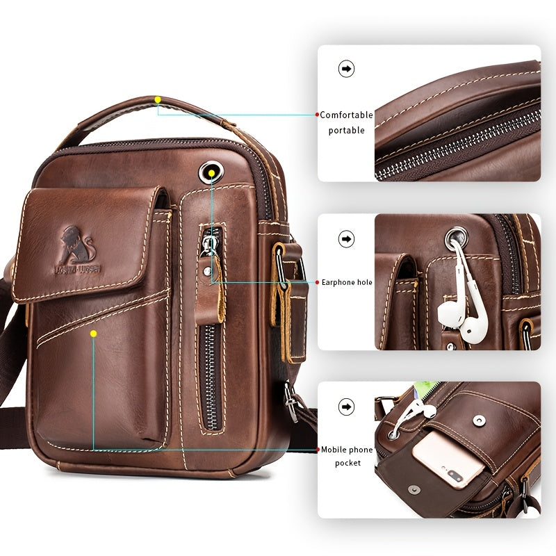 Genuine Leather Crossbody Bag