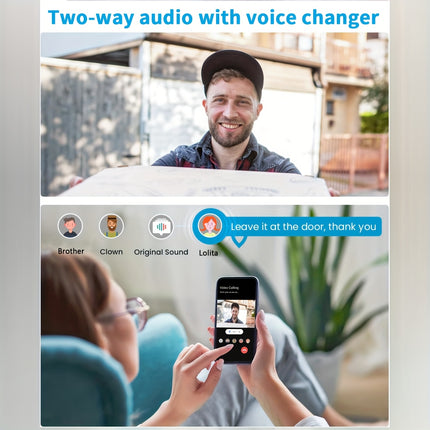 Wireless Doorbell Camera Plus, Door Bell With PIR Sensor And Human Motion Detection