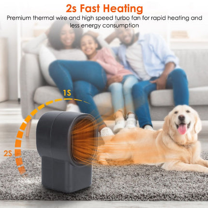 “500W Portable Space Heater – Fast, Quiet & Safe