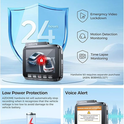 AZDOME GS63H Pro Front and Rear Dash Cam