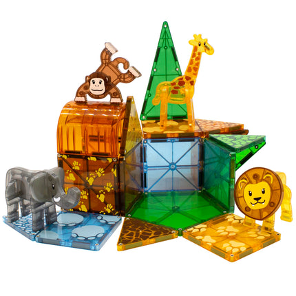 MAGNA-TILES Safari Animals 25-Piece Magnetic Construction Set, The Original Magnetic Building Brand 🍁 All In One Marketplace Canada