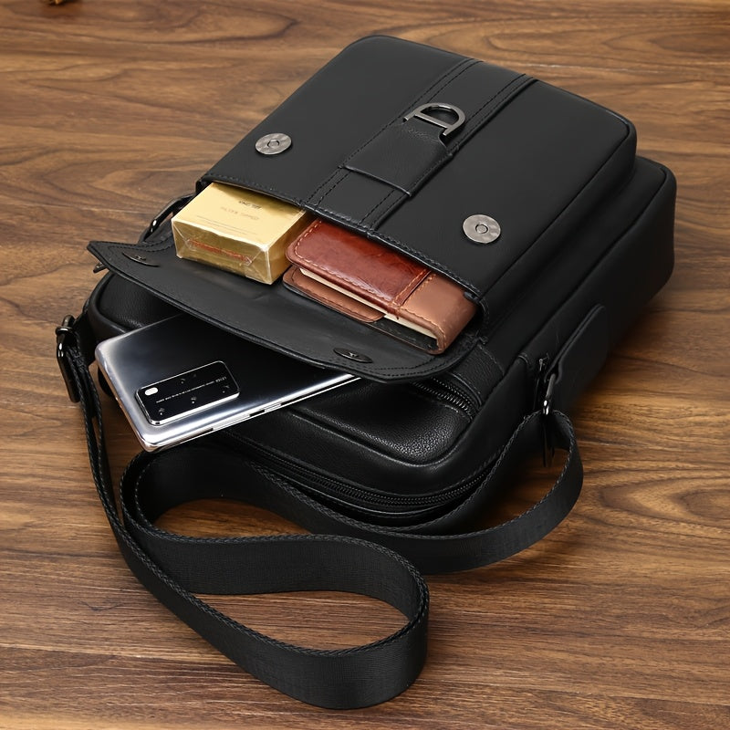 Men'S Genuine Leather Shoulder Bag