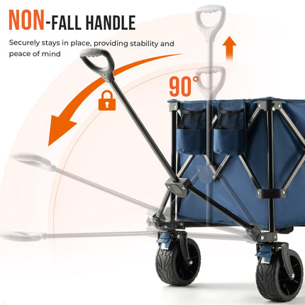 Overmont 300L Foldable Utility Beach Wagon