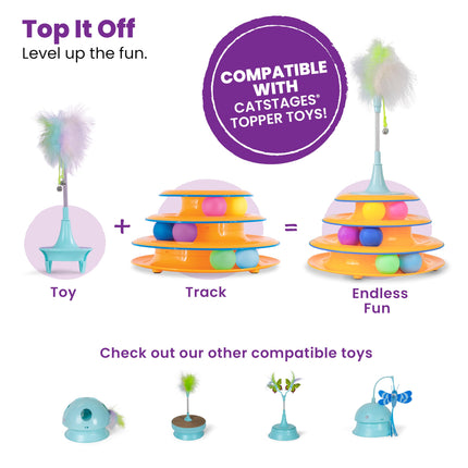 Petstages Tower of Tracks Interactive 3-Tier Cat Toy