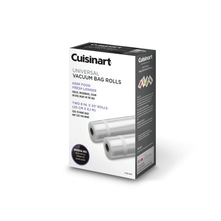 Cuisinart Vacuum Food Saver Bags 2-Pack 8" x 20ft
