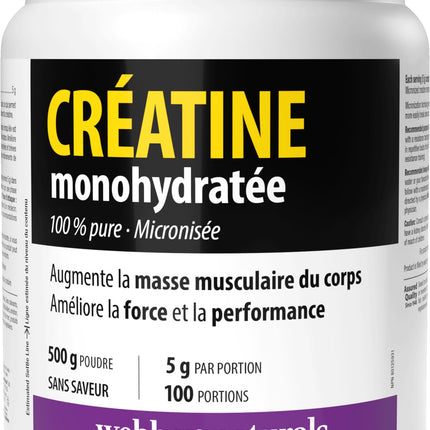 Webber Naturals Micronized Creatine Monohydrate 100 serv