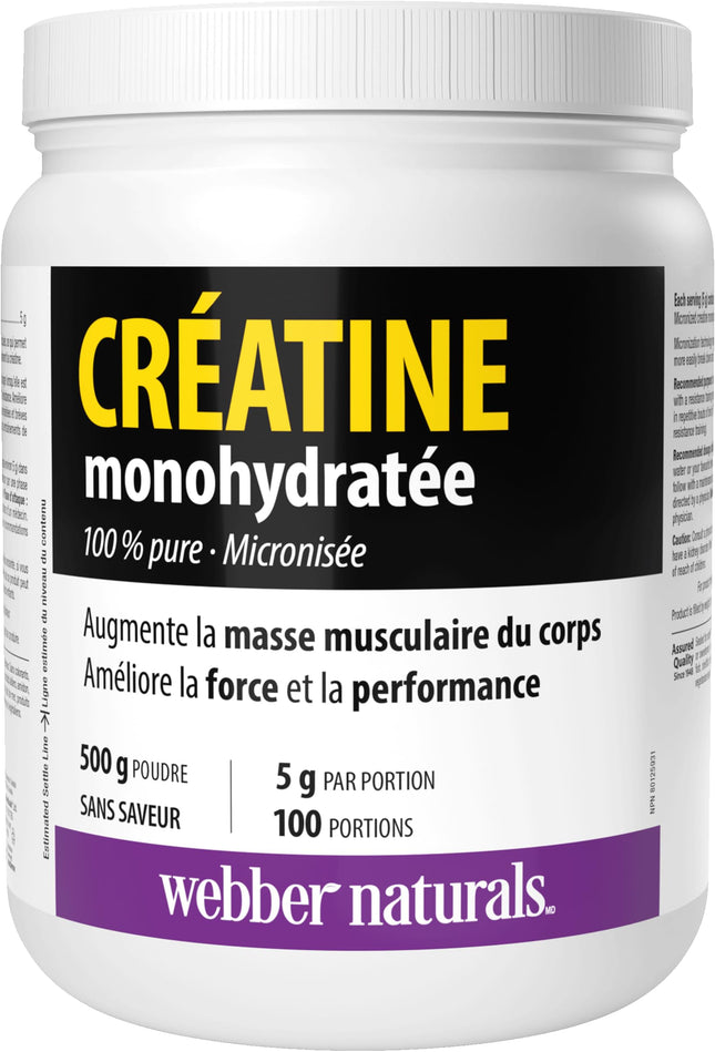 Webber Naturals Micronized Creatine Monohydrate 100 serv