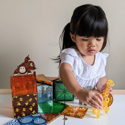 MAGNA-TILES Safari Animals 25-Piece Magnetic Construction Set, The Original Magnetic Building Brand 🍁 All In One Marketplace Canada