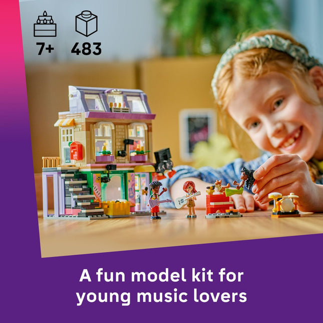 LEGO Friends Music Store & Apartment Building Set - Interactive Storytelling Playset for Girls & Boys, Ages 7+ - Includes Marimba The Corgi Toy - Gift Idea for Birthdays and Music Lovers - 42653 🍁 All In One Marketplace Canada