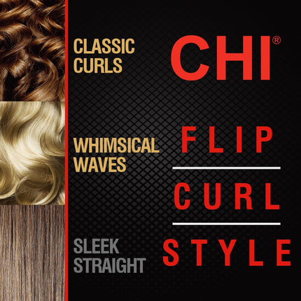 CHI Original Digital Ceramic Hairstyling Iron, Hair Straightener Delivers Shiny, Smooth Results, Even Heat for Less Damage, 1" Iron, Piano Black 🍁 All In One Marketplace Canada