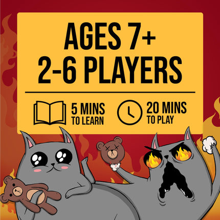 Exploding Kittens Board Game Superfan, 2-6 Players