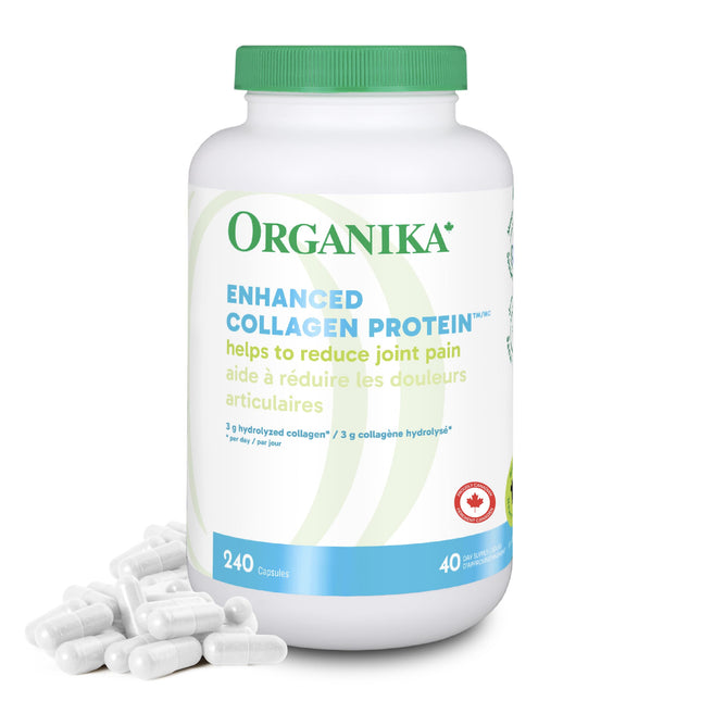 Organika Enhanced Collagen Protein Capsules Grass-Fed – 240 Count