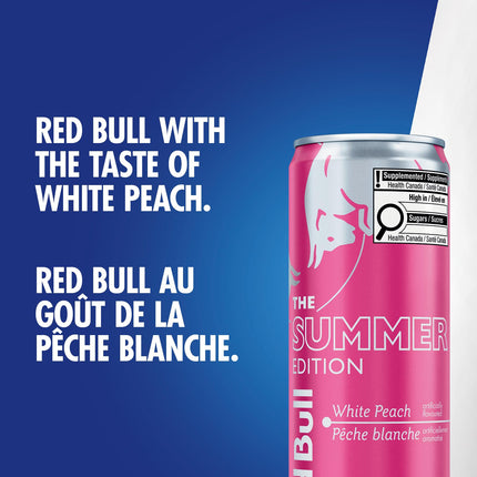 Red Bull Energy Drink, White Peach, 355ml (24 pack)