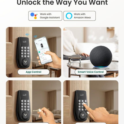 DESLOC C100 Plus Smart Keyless Entry Door Lock with Built-in WiFi 🍁 All In One Marketplace Canada