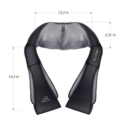 Snailax Cordless Shiatsu Neck Massager, Kneading Shoulder Massage with Heat 🍁 All In One Marketplace Canada