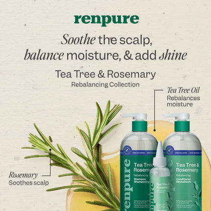 Renpure Tea Tree & Rosemary Shampoo & Conditioner 2-Pack