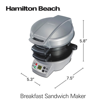 Hamilton Beach Breakfast Sandwich Maker with Timer