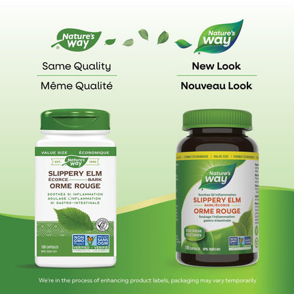 Nature's Way Slippery Elm Bark – 180 Capsules