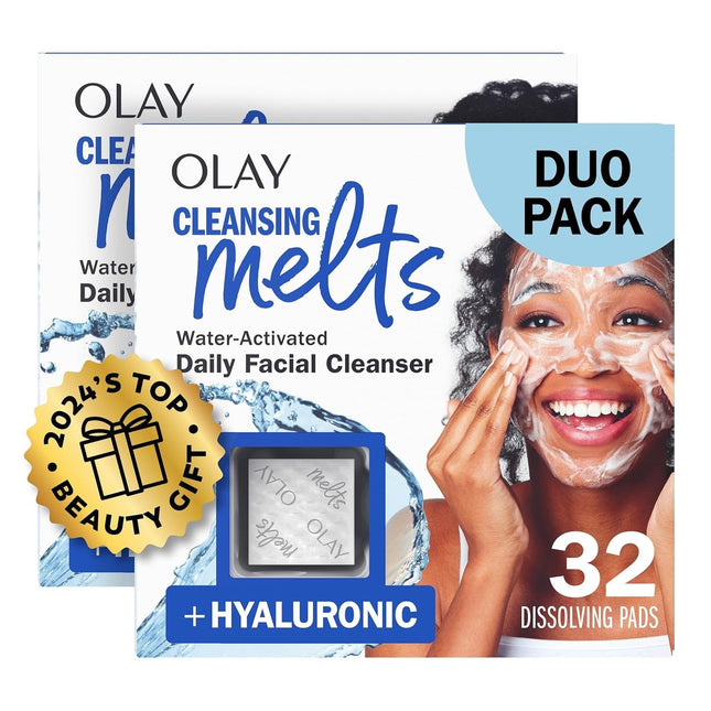 Olay Hyaluronic Acid Cleansing Melts 64ct 2-Pack